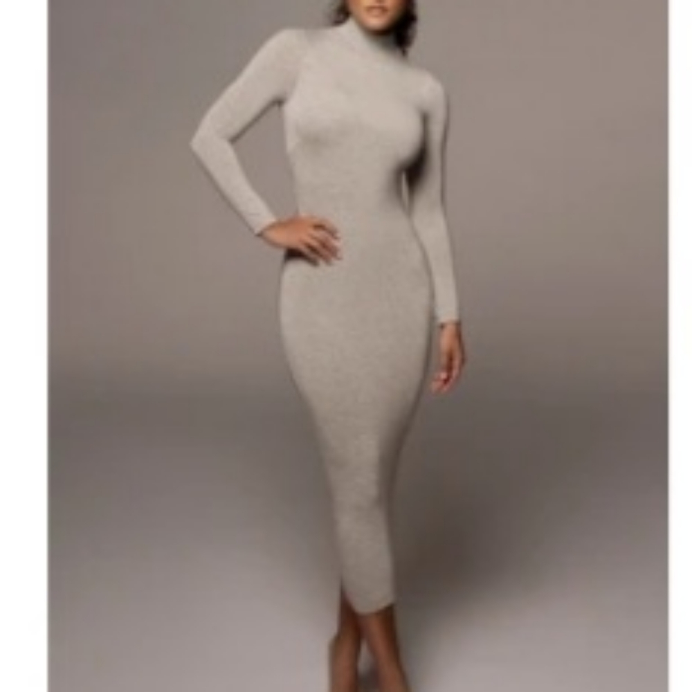 Jluxlabel Grey Turtleneck dress